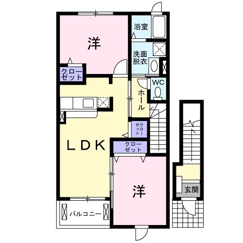 ボーリバージュＢの間取り