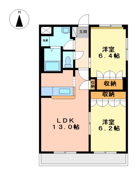 ローズガーデン長塚Ⅰの間取り