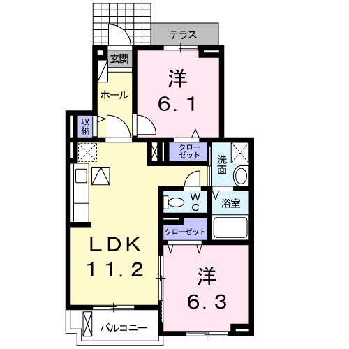セレーノの間取り