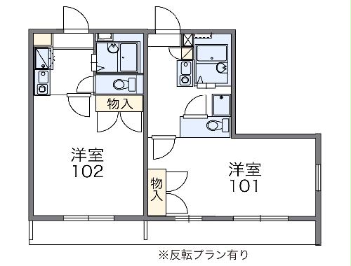 レオパレス柏原の間取り