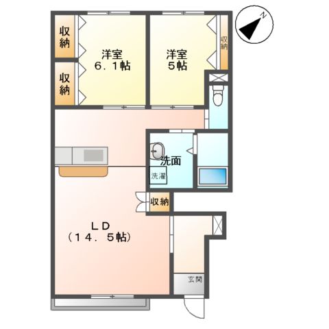 The Lerato(ザ レラート)の間取り