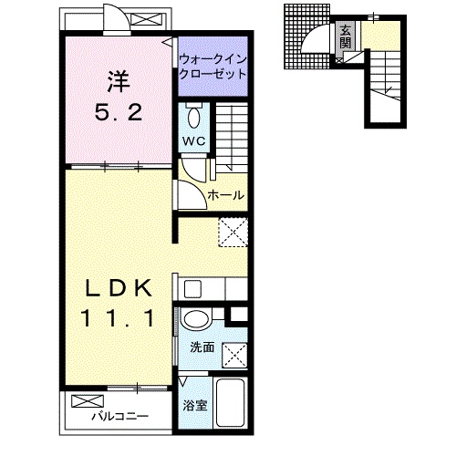 ピコラcasaの間取り