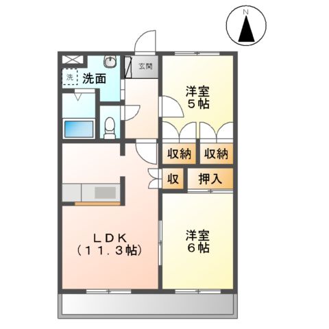 エトワール横割の間取り