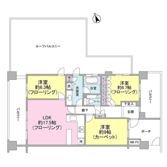 クリオレミントンハウス阿佐ヶ谷の間取り