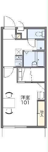 レオパレスひめなみさきの間取り