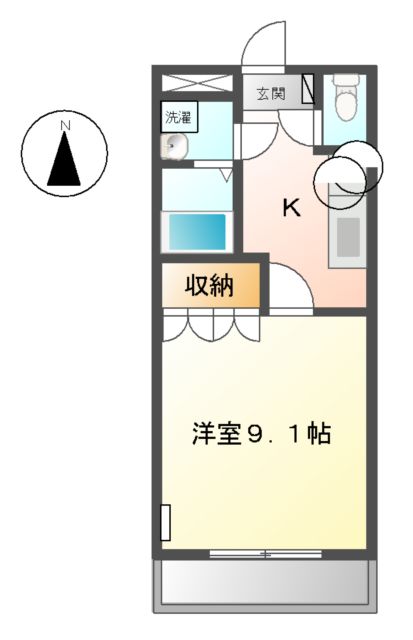 ファンタジーKⅡの間取り