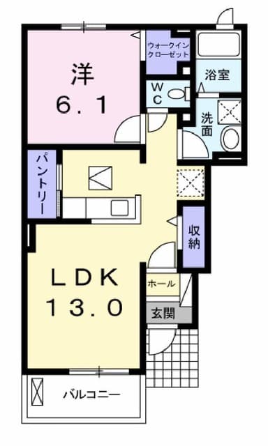 プレゾンⅠの間取り