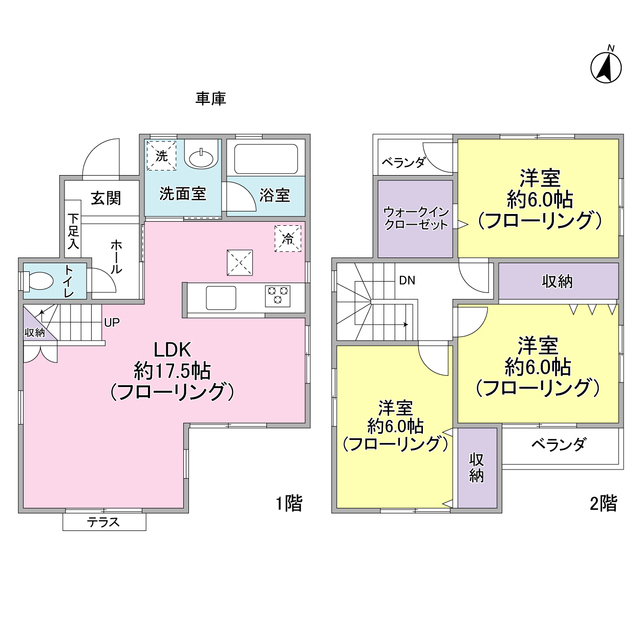 清水3丁目貸家の間取り