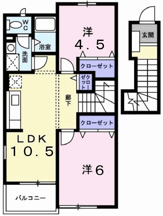 プロヴァンス Ⅰの間取り