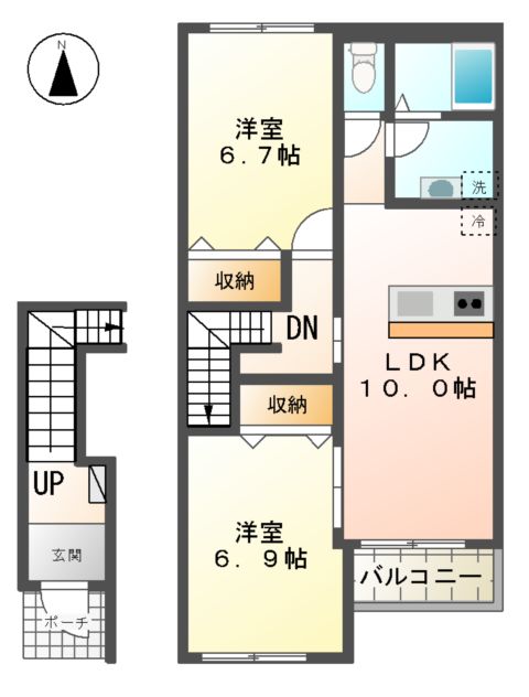 カーサ ソラーレの間取り