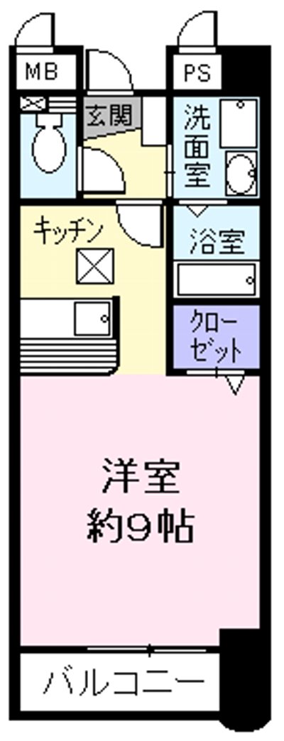 ベルクリーベ・01070号室の間取り
