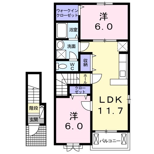 ゼフィール新富士の間取り