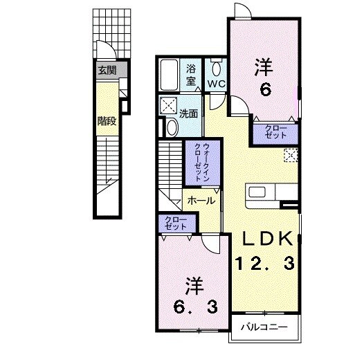 ＫＵＲＥＭＡＴＨＩＳＳ　Ａの間取り