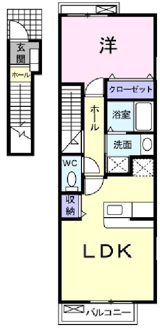 パインズデフィⅡの間取り