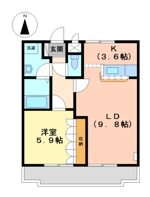 オリエンタル旭の間取り