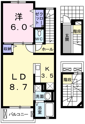 シャン　ラフレシール・03030号室の間取り