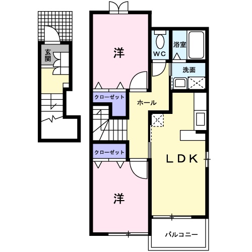 ドゥーボナールAの間取り