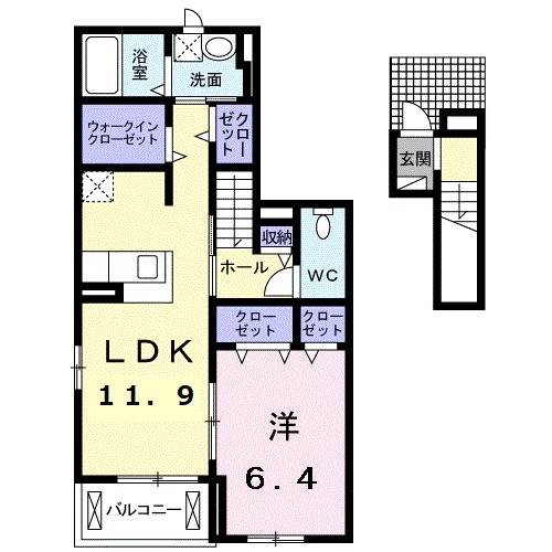 ソレイユラックの間取り