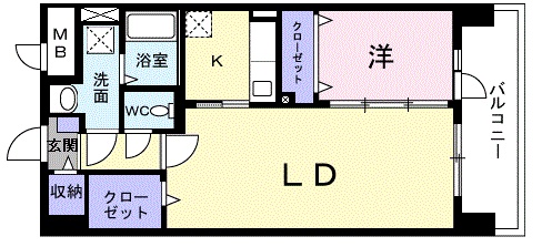 アベニール国立の間取り
