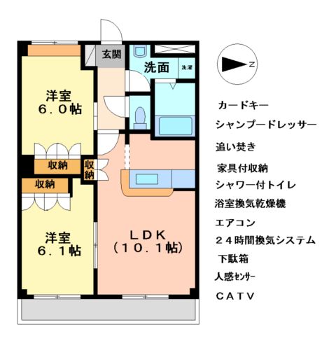 ルミナスハイツ市川の間取り