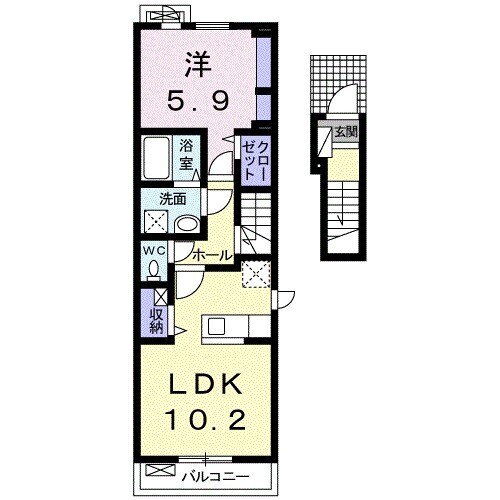 プレコリーヌⅧの間取り