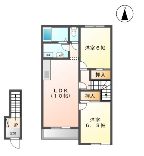 ディア　ベルジュの間取り