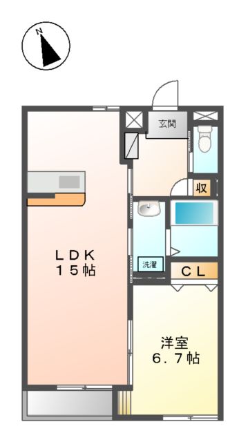 クレシア(Crecia)Ⅱの間取り