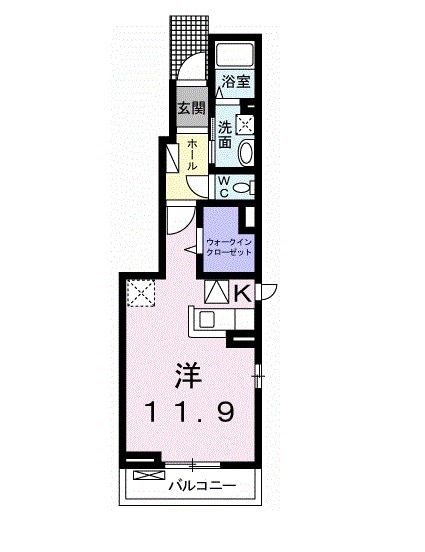 ベル オーブ 国立の間取り