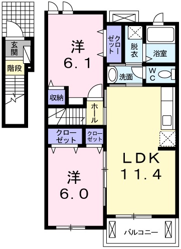 ニューシオンハイムの間取り