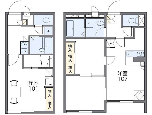レオパレス伊豆長岡の間取り