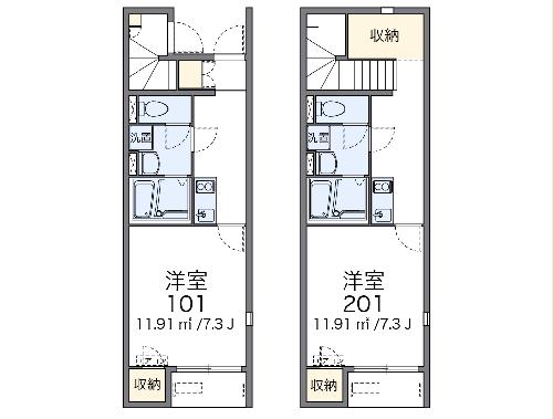 レオネクストブラウニー国立の間取り