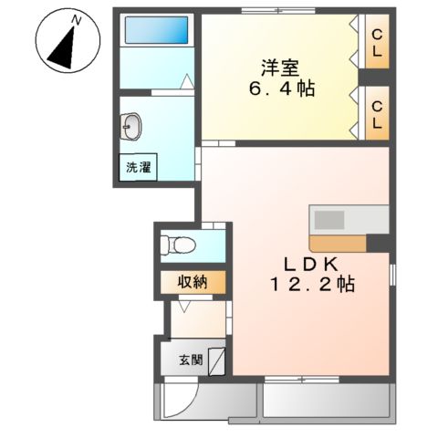 フルールの間取り