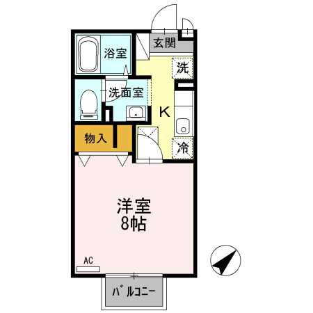 アネックスⅡ・203号室の間取り