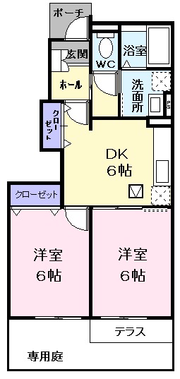 ベルパレスⅢの間取り