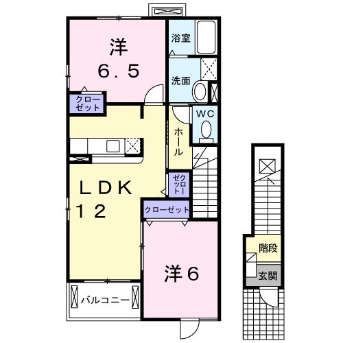 プラシードカーサの間取り