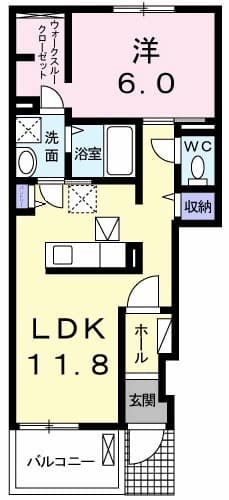 プレッソ・カスカータの間取り