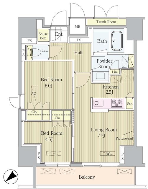 セリオ落合東中野の間取り