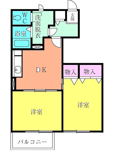 ソフィア壱番館 Cの間取り