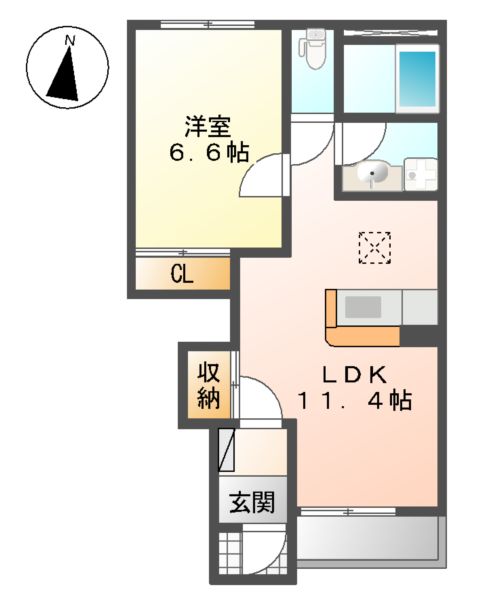 ビアンシェーヌの間取り