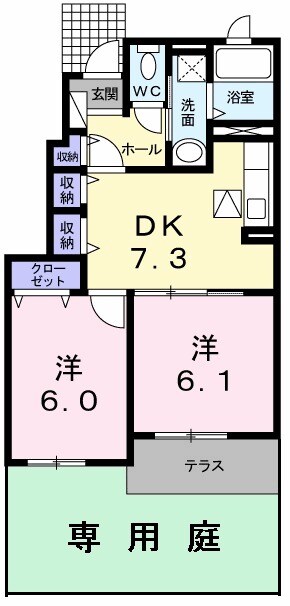 クラール・ブリーゼⅠの間取り