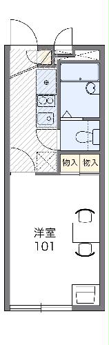 レオパレス立川富士見の間取り