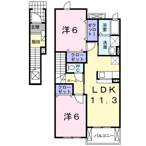 アルトピアーノⅠの間取り