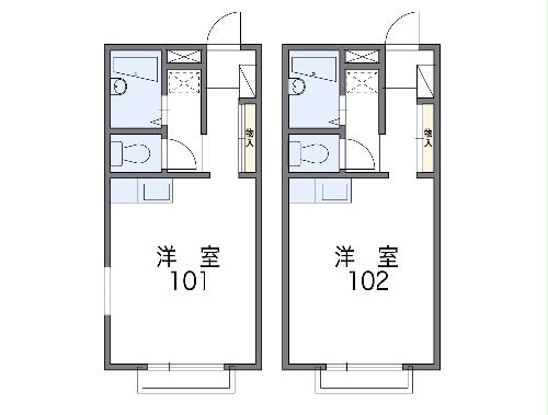 レオパレス武蔵砂川Ⅰの間取り