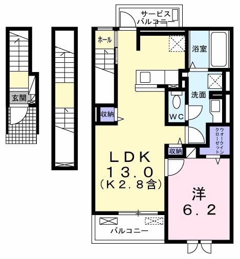 リヴェール・パレの間取り