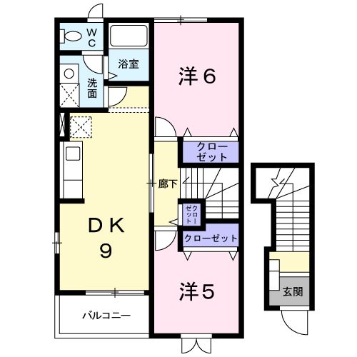 サウスフィールドBの間取り