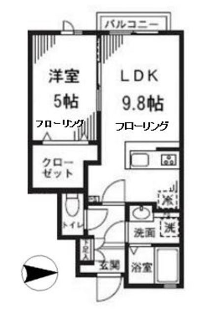 デザインコート国立の間取り