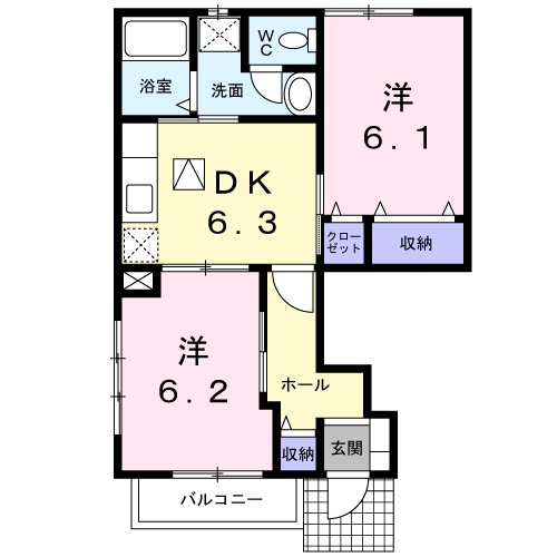 セレ-ノFの間取り