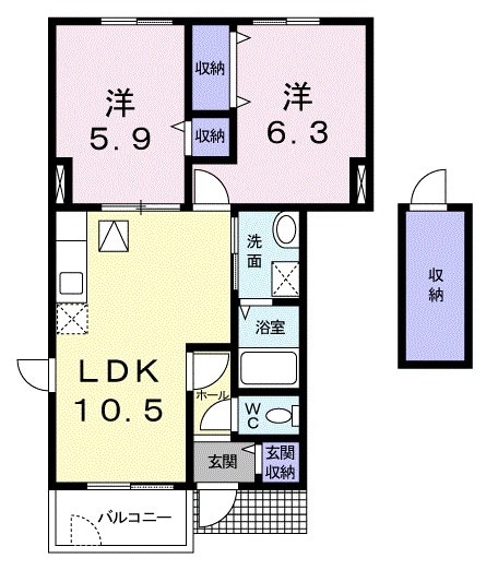ベリエシティ Ⅰの間取り