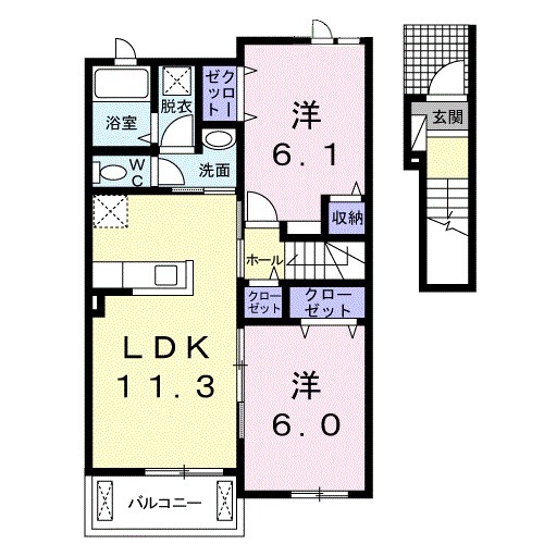 フォルトゥーナⅡの間取り