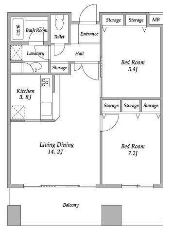 A-PLACE新橋の間取り